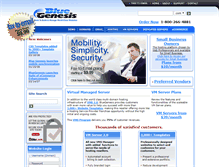 Tablet Screenshot of bluegenesis.com